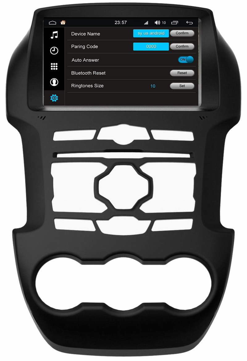Ouchuangbo auto gps navi media S200 platform android 8.0 for Ford Ranger 2013 support USB SWC AUX wifi bluetooth