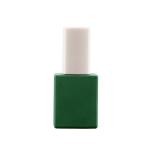 Green Glass Empty Fingernail Polish Bottles 12ml Screen Printing Surface