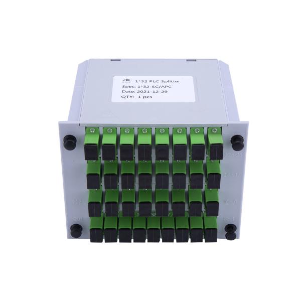 Buy cheap SCAPC PLC 1X32 Single Mode Splitter , Passive Fiber Optical Box 32 Way FTTH from wholesalers