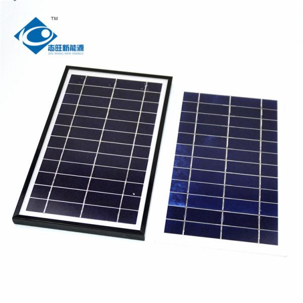 Quality ZW-7W Glass Laminated Solar Panel 7W 6V aluminum frame filexable solar charger for sale