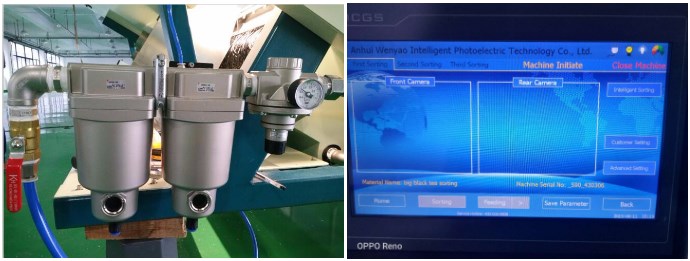 Green blue brown glass color sorter machine High precision rock salt optical sorting machine salt color sorter