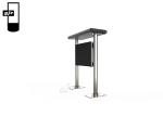 Floor Standing 65 Inch Outdoor Digital Signage For Bus Stop