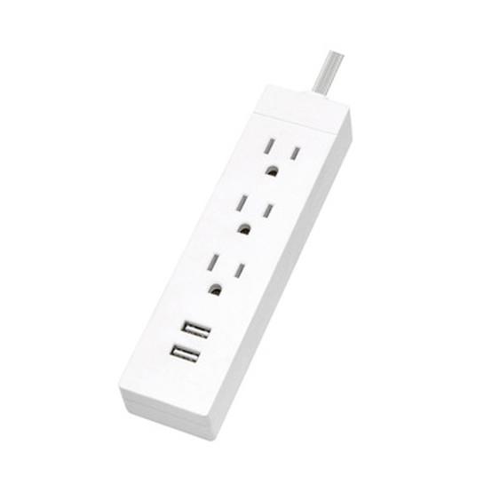 Buy cheap 3 outlet In/outdoor Extension Cord With 2USB Surger Protector from wholesalers