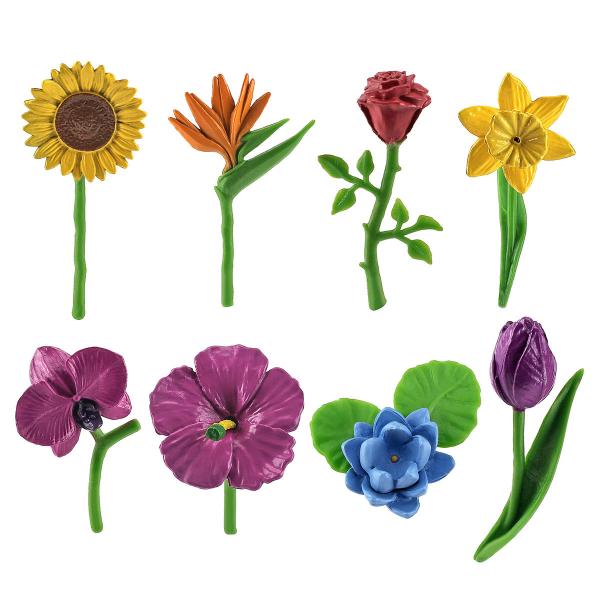 Buy cheap Mini Plant Figures Playsets 8 PCS Flower Model Toy Collection Party Favors Toys For Boys Girls Kids from wholesalers