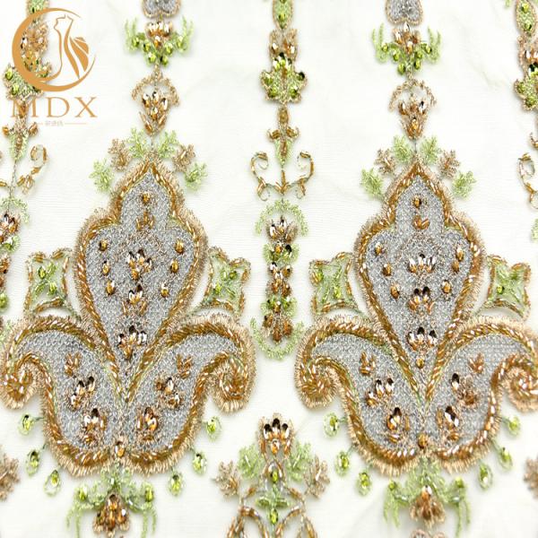 Buy cheap Special Wedding Lace Fabrics Material Water Soluble Handwork 135cm Width from wholesalers