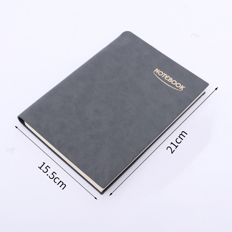 Customized A5 Wood-free Paper PU Resin Cover Leather Journal Notebook Set With Pen