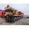 Buy cheap SA Ny Truck Crane 100ton STC1000C7 with 17.5m Jib Length Yellow and Red from wholesalers