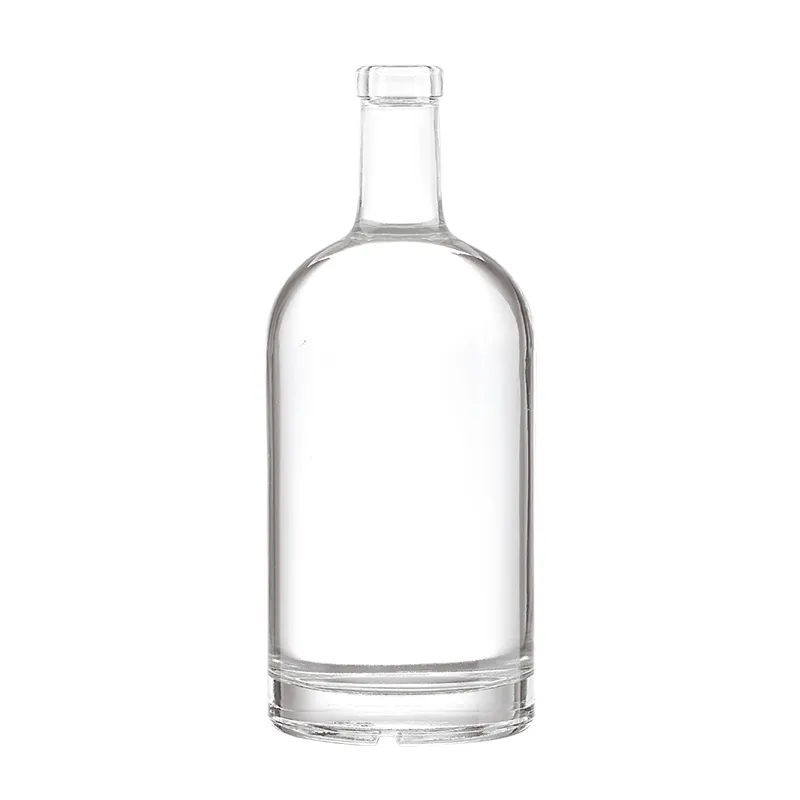 500ml 700ml 750ml Cork Whisky White Liquor Water Sauce Fruit Embossed Vodka Bottle