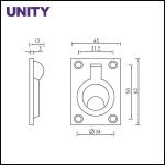 Flush Bolt Door Accessories for Fire Door Easy Installation Different Length