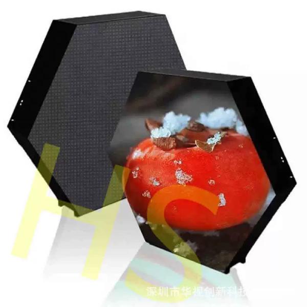 Hexagon Creative Led Signs Screen Customized hex led display Full Color led