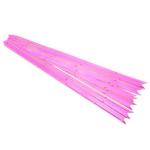 10Pcs 5cm 2in Butterfly Style Golden Edge Pull Ribbon Bows Dark Pink for Gift