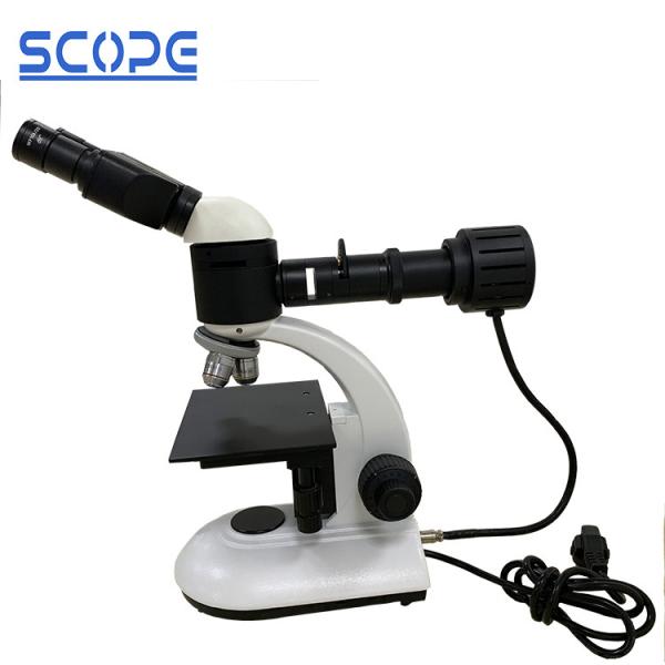 Buy cheap Quadplex Nosepiece Upright Metallurgical Microscope Reflecting Halogen Illumination from wholesalers