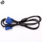 3+6 Male To Male VGA Monitor Cable Ferrite Cores Gold Plated Connectors