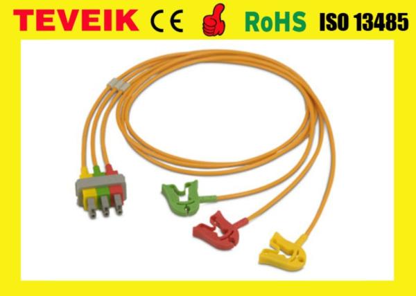 Buy cheap HP Medical Patient Monitor ECG Cable M1613A EKG cable 3 leads Clip IEC from wholesalers
