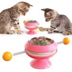 Multifunction Windmill Interactive Cat Toy Turntable Massage Scratching ODM ABS