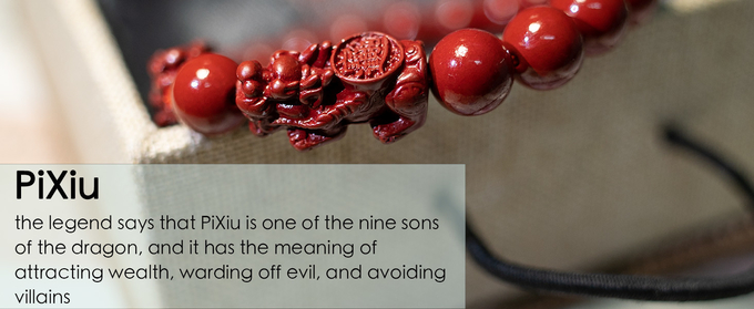 FengShui Wealth And Luck Bracelet, Feng Shui Cinnabar Stone Zodiac Wealth Bangle Prosperity Buddha Beads Elastic Bracelet For Women Jewelry