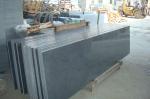 Natural Granite Stair Treads And Risers , Black Gray Granite Slabs For Stairs