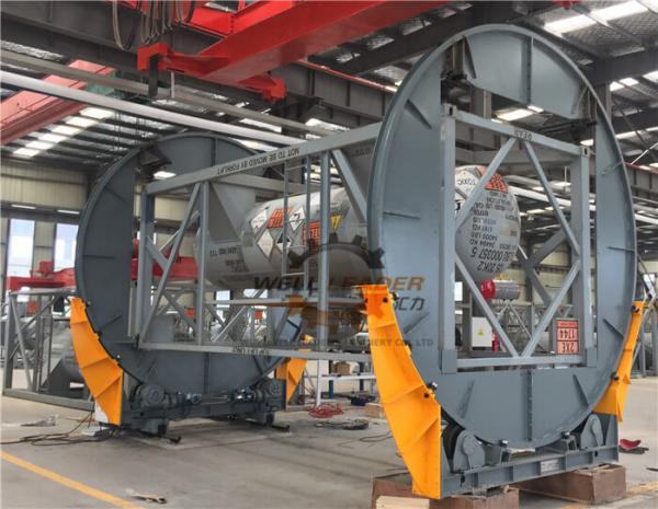 Buy cheap 5Ton Tank ISO Container Turnover Rotation Machine Rotation Revolving Frame Machine from wholesalers