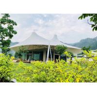 Buy cheap White Luxury Resort Tents , Double Pagoda UV Protection Fabric High Mountain product