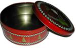 Metal Round Tin Cans For Food Packing Beautiful Printed Personalized Design