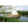 Buy cheap Luxury Geodesic Dome Hotel Glamping Tent Tube Type Water Resistant from wholesalers