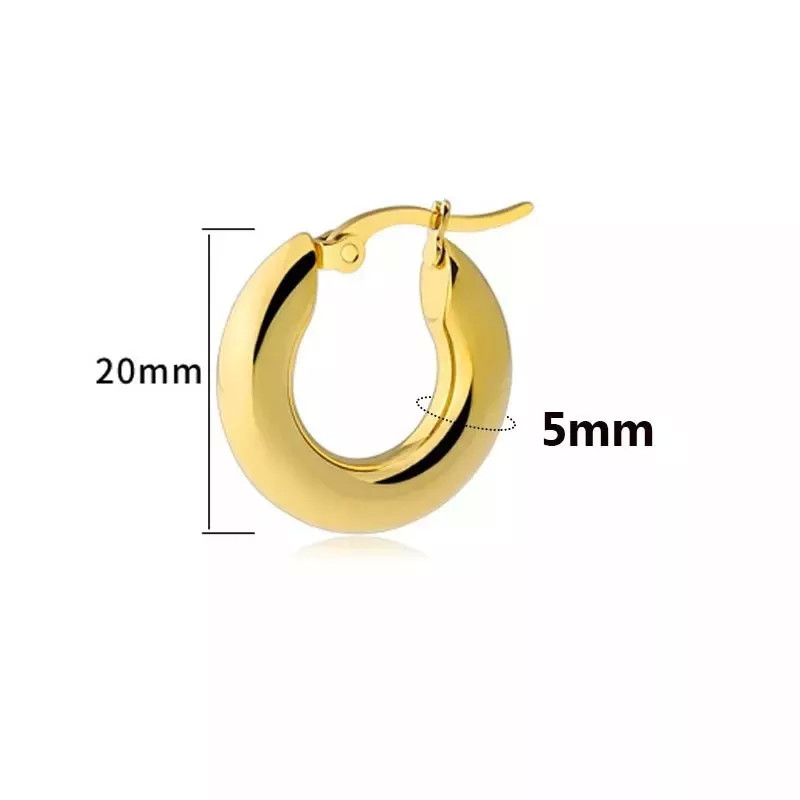 Retro Round Green Gem Drop Earrings 18k Gold Plated Stainless Steel Earrings