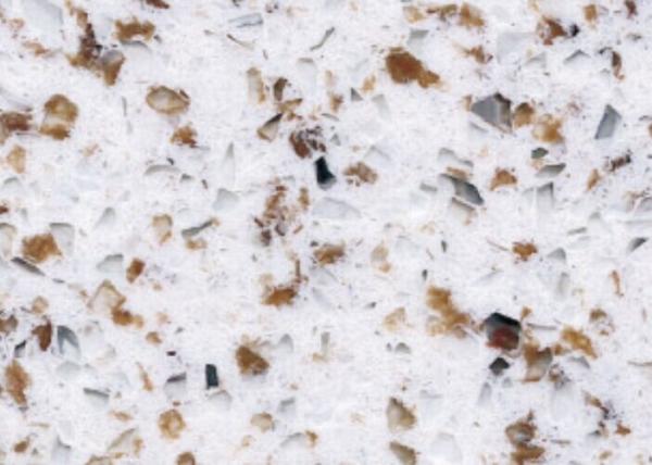 Buy cheap Eased Edge Quartz Kitchen Worktops Water Absorption < 1.0% 7Mohs Hardness from wholesalers