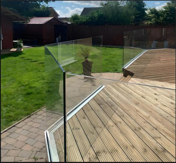 Buy cheap Safety Balcony Glass Railing Heat Resistant Frost Proof For Extreme Weather Areas from wholesalers