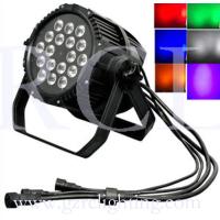 Buy cheap IP65 Waterproof Digital Display LED 18Bulbs x 18W Balck Cast RGBWA+UV Par Light product