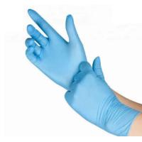 Buy cheap Blue Color Disposable Gloves , Disposable Latex Gloves For Hospital / Laboratory product