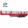 Buy cheap 3 Axle Fence Semi Truck Trailer with 90 W mm*13 Thickness mm*10 Layer Leaf Spring from wholesalers