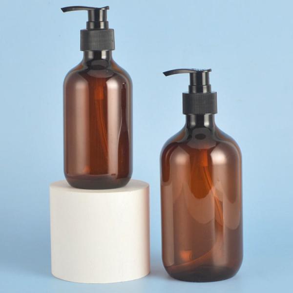 500ml Transparent Plastic PET Bottles For Shampoo Conditioner Hair Oil With