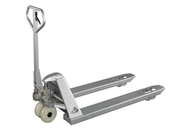 Buy cheap Industrial 3 Ton Galvanized Pallet Jack Silver Color 2500Kg - 3000Kg Corrosion Resisting from wholesalers