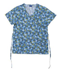 Buy cheap 155 GSM Print Short Sleeve Women Rolled Collar Print Medical Uniform Antimicrobial Wrinkle-free from wholesalers