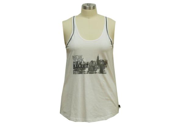 Buy cheap Outdoor Loose Fit Womens Sports Vest Tops , Sleeveless Ladies Knitted Tank Tops from wholesalers