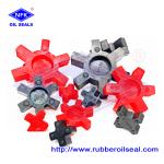Pu Rubber Flexible Elastic Spiders Coupling Plum Shaft Couplings For Jaw Bush