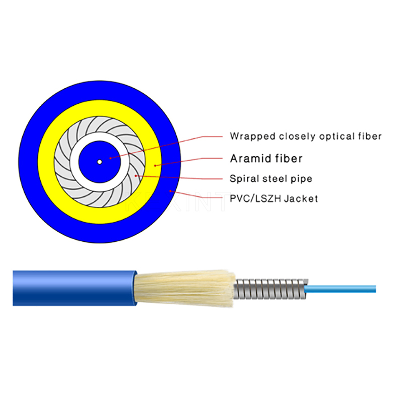 FTTH E2000 APC-LC UPC Armored Fiber Optic Patch Cable Simplex Duplex SM MM