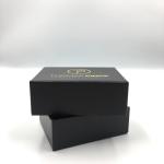 Black 2mm Cardboard Jewelry Gift Box PMS Luxury Ring Rigid Small Paper Cosmetic