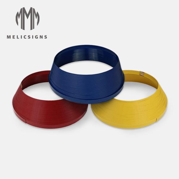 Buy cheap 35m Length LED Acrylic Letters Blue Color Easy Bending Plastic Trim Caps Profile from wholesalers