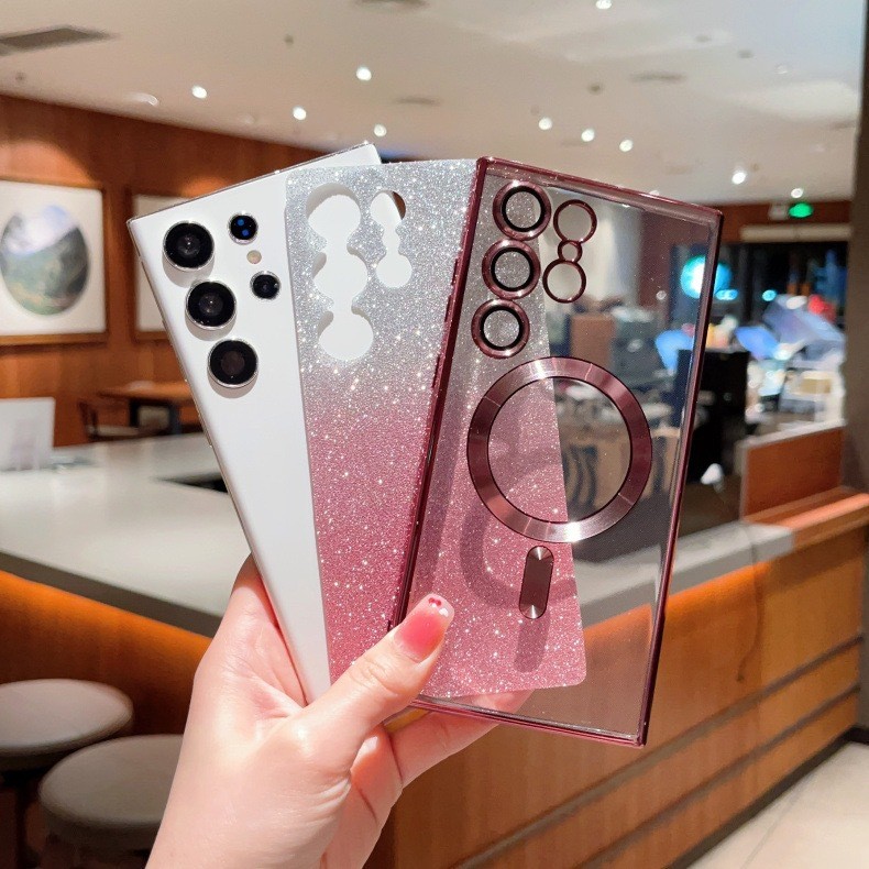 TPU Electroplate Magsafe Magnetic Mobile Case Skin Friendly For IPhone Samsung