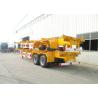 Buy cheap Dual Line Braking Straight Beam 40Foot Flatbed Container Trailer from wholesalers