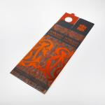 Christmas Orange Cardboard Wine Bottle Gift Box Single Packaging