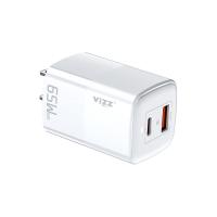 Buy cheap Super Fast 65w GaN Charger Type C Dual Port QC3. 0 Quick Charging product