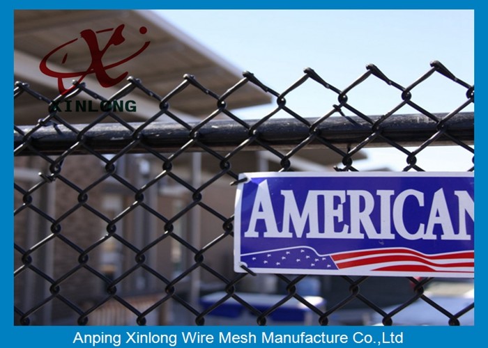 Wire Iron Dark Green Chain Link Fence PVC Coated for Football Playground
