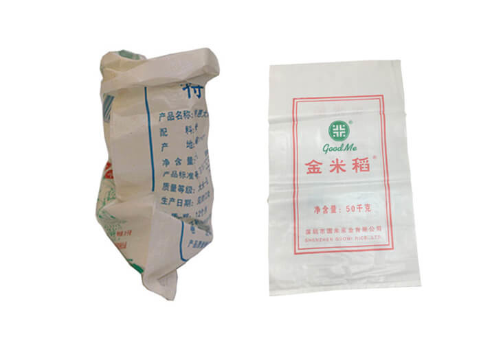 Colored Print Woven PP Sacks 25kg - 50kg Single Double Sewed Bottom