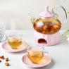 Buy cheap Contemporary Design Glass Teapot British Tea Set Heater and Gift Box Included from wholesalers