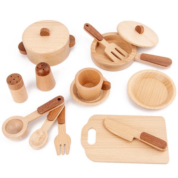 Buy cheap Children'S Log Wooden Kitchen Toy Set Simulation Mini Educational from wholesalers
