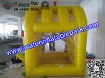 Yellow Inflatable Cash Cube For Play Center / Advertising Inflatable Cash Game