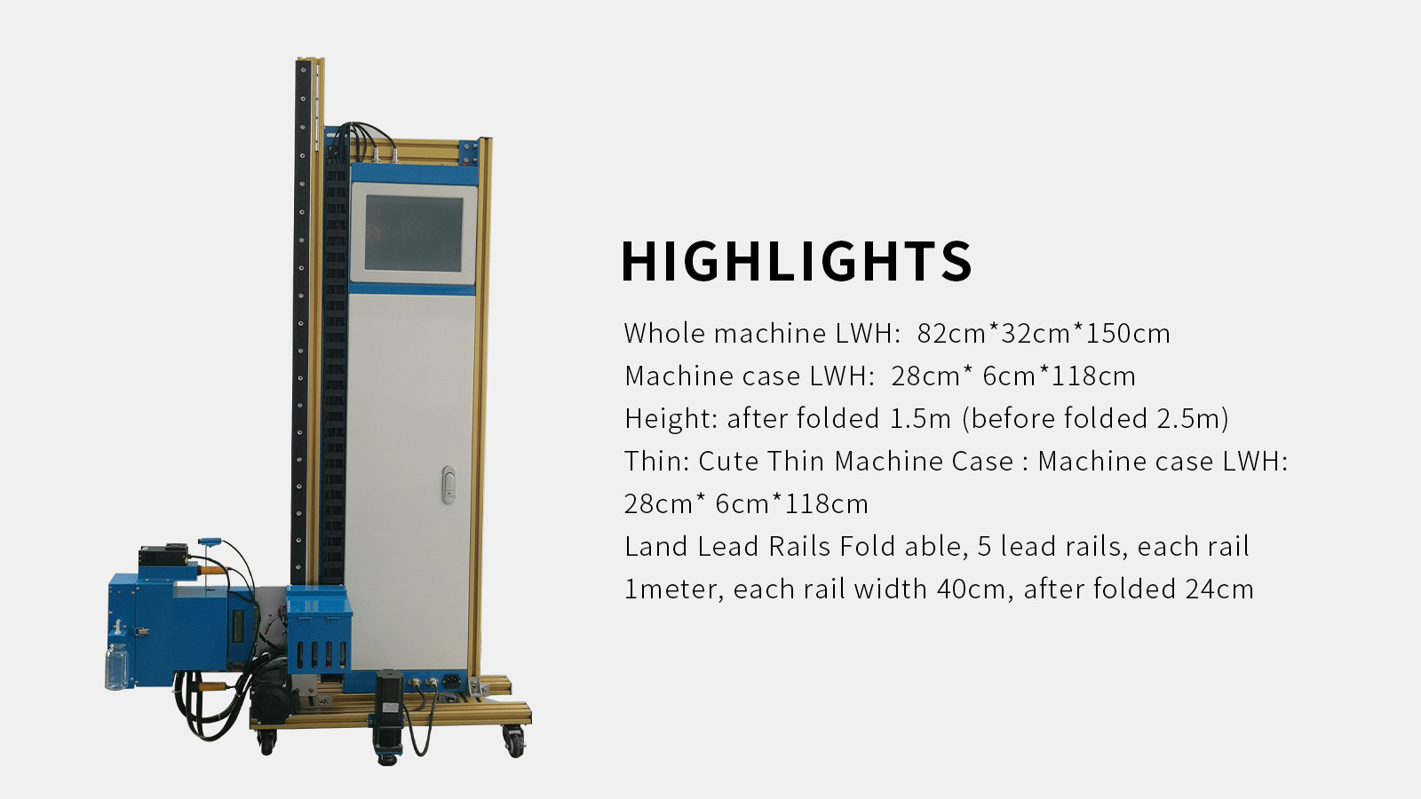 Thin 2 Printheads Automatic Wall Printing Machine Built In Pad