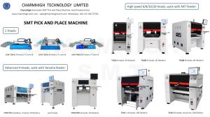 China Charmhigh 2025 All Models 10 Types of SMT Pick and Place Machine 2,4,6,8,10,20 Heads PCBA Manufacturing on sale